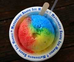 Rainbow shave ice