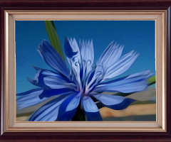 Blue flower