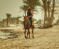 ON THE TUNEISIAN BEACH