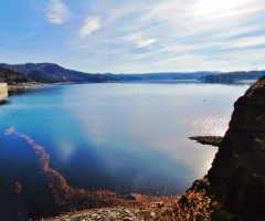 LAKE SOLINA SEEN FROM THE DAM