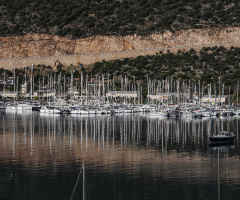 Kaş Marina'da Yelkenliler