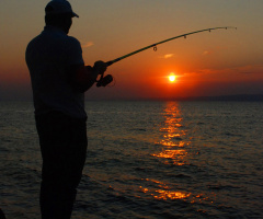 Sunset & Fisherman