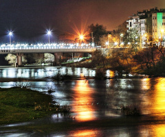 Mustafakemalpaşa Köprüsü - Gece