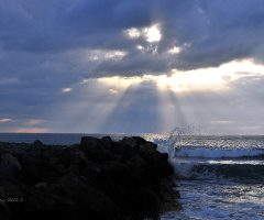 At the beach ... 