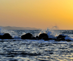 beach at the evening 