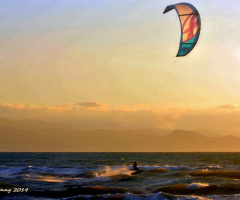 kite surfing 