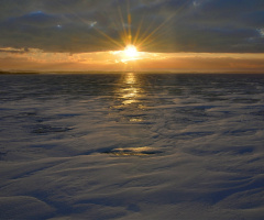 Winter on Lake Nysa