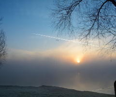 ... fog on the lake