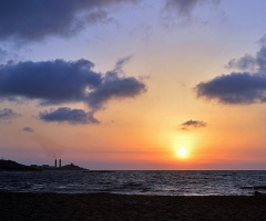 power plant & beach 