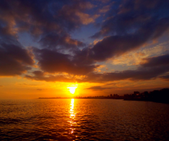 mersin'de gün batımı