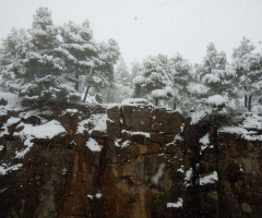 Snowing Rocks