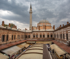 Kızlarağası hanından Hisar Camii.İZMİR.