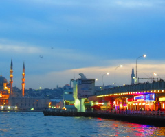 Galata'da gece ışıltıları....