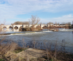 Rio Pisuerga en Simancas Spain