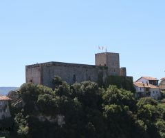 Castle of San Vicente de la Barquera in 