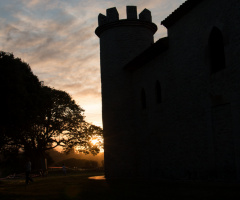 The tower of the Basilica of Llanes