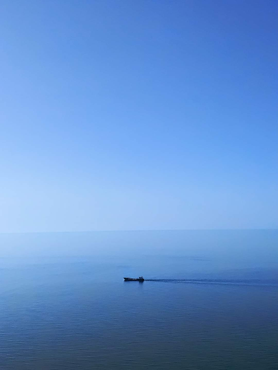 Calm blue travel