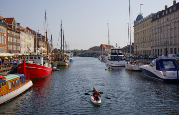 Nyhavn in Copenhagen - Denmark 2024.