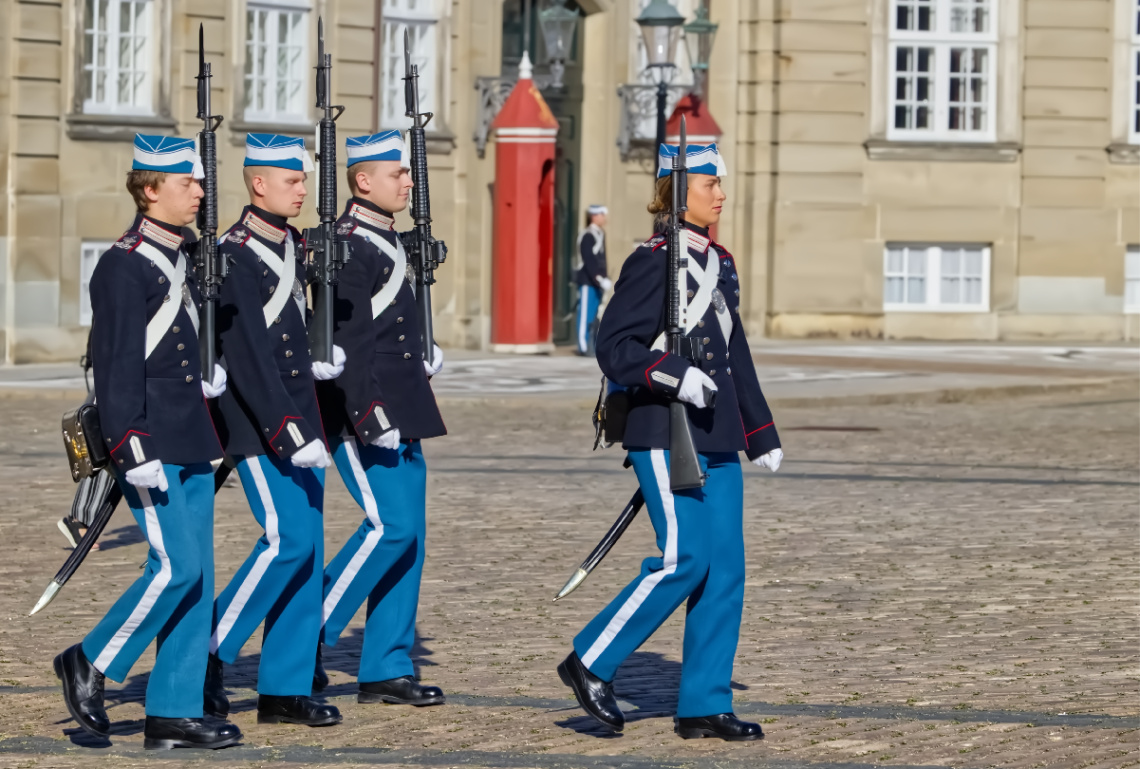 At Amalienborg Palace Square - Copenhagen - Dk.