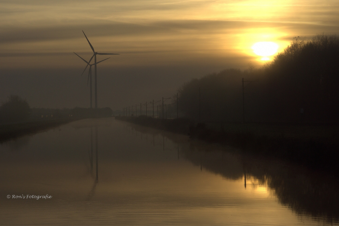 Windmill in the sunset