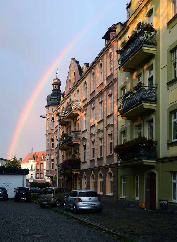 Rainbow in my city