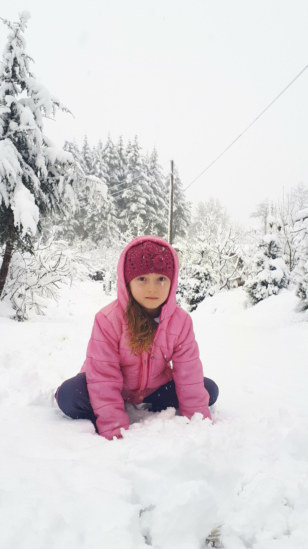 Kar güzeli kızım