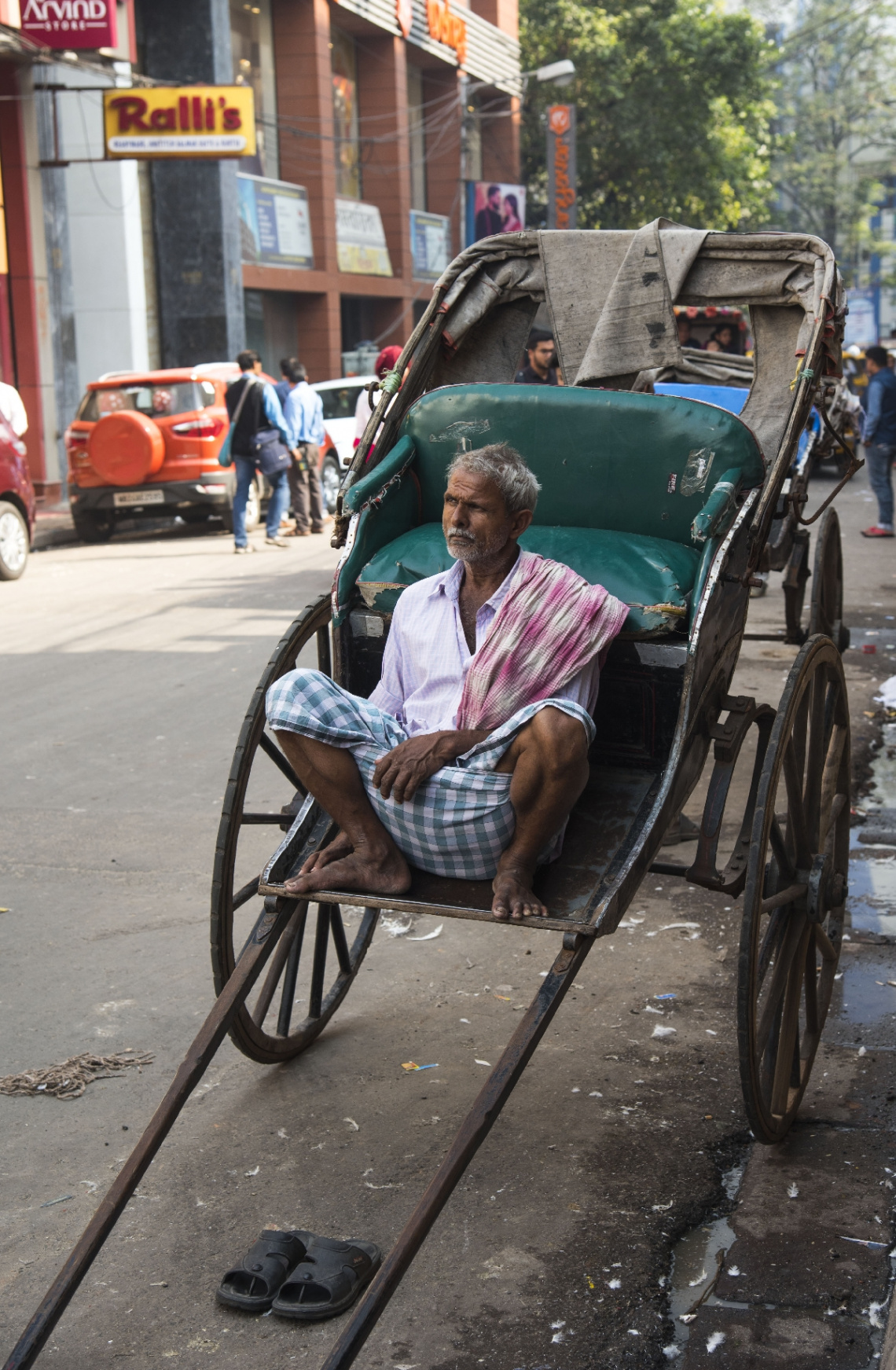 Pulled Rickshaw