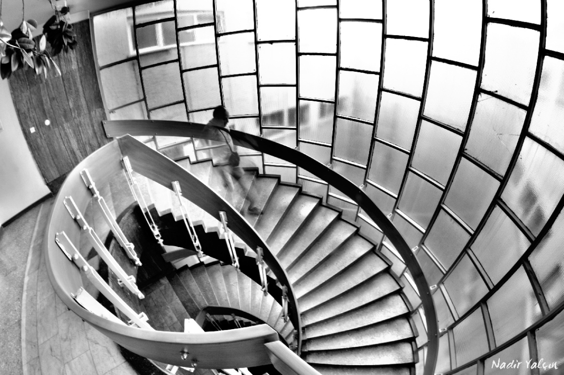 Fish Eye/Spiral Stairs