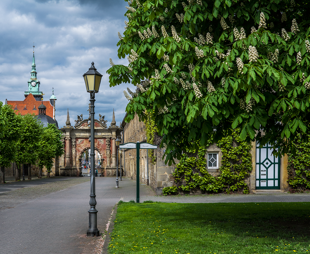 Bückeburg Castle with Dragon Gate 