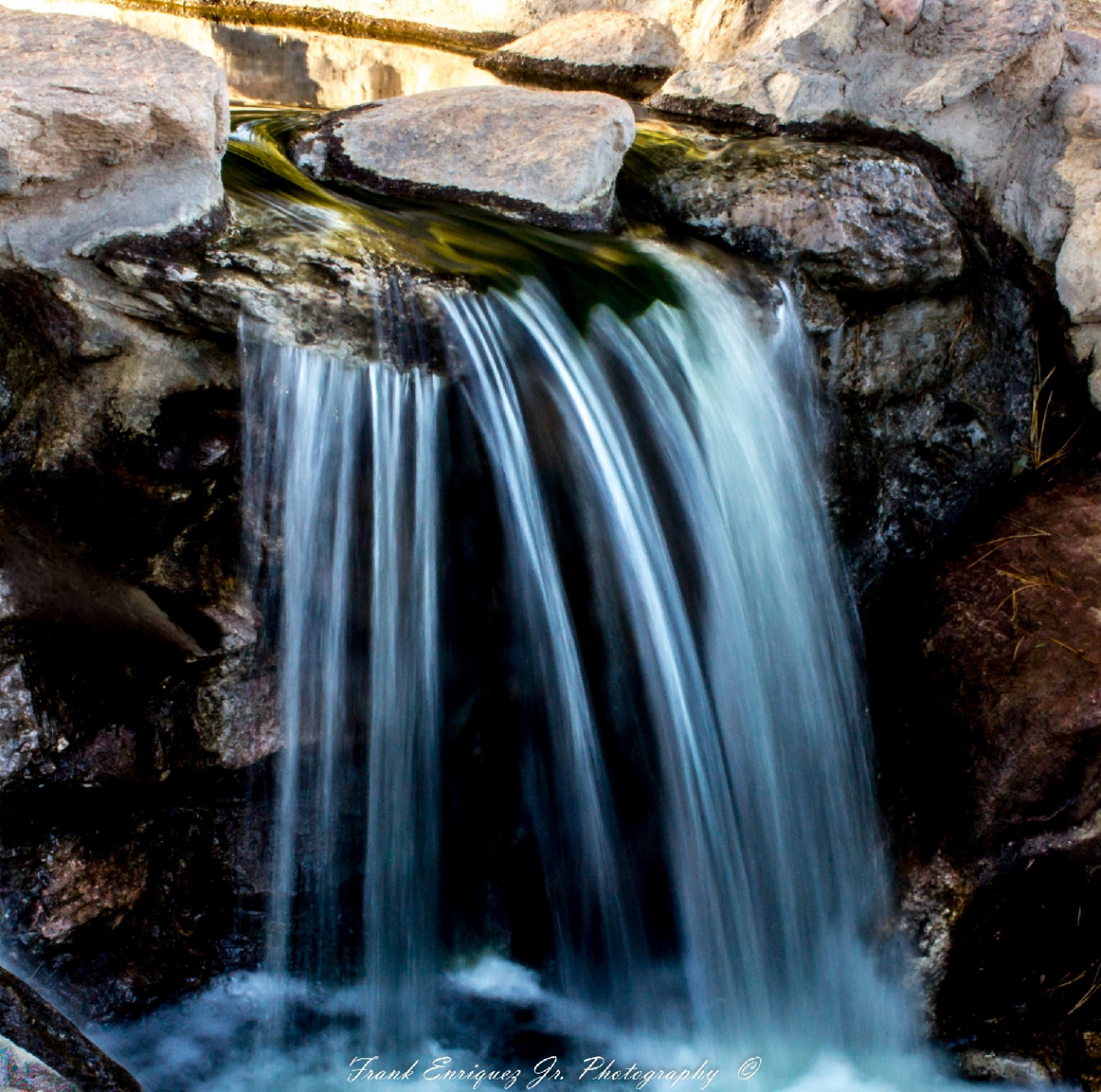 A Small Desert Waterfall