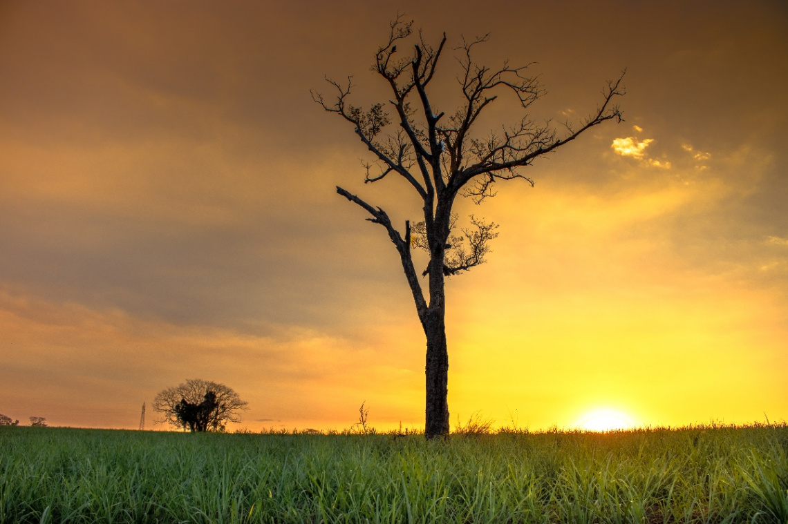 Por do sol em HDR