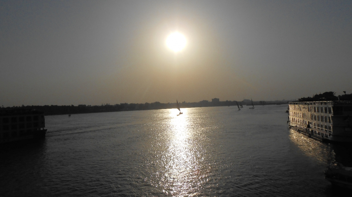 Egypt  - Cairo  - NILE RIVER  SUNSET 