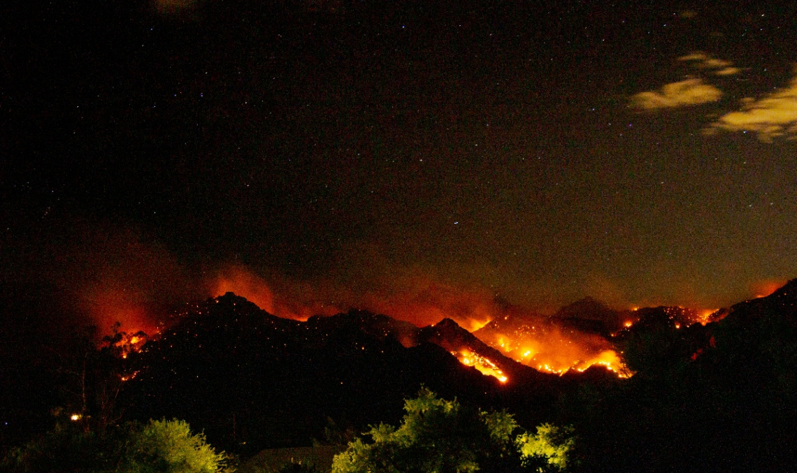 Sonoran Desert Mountain Big Horn Fire