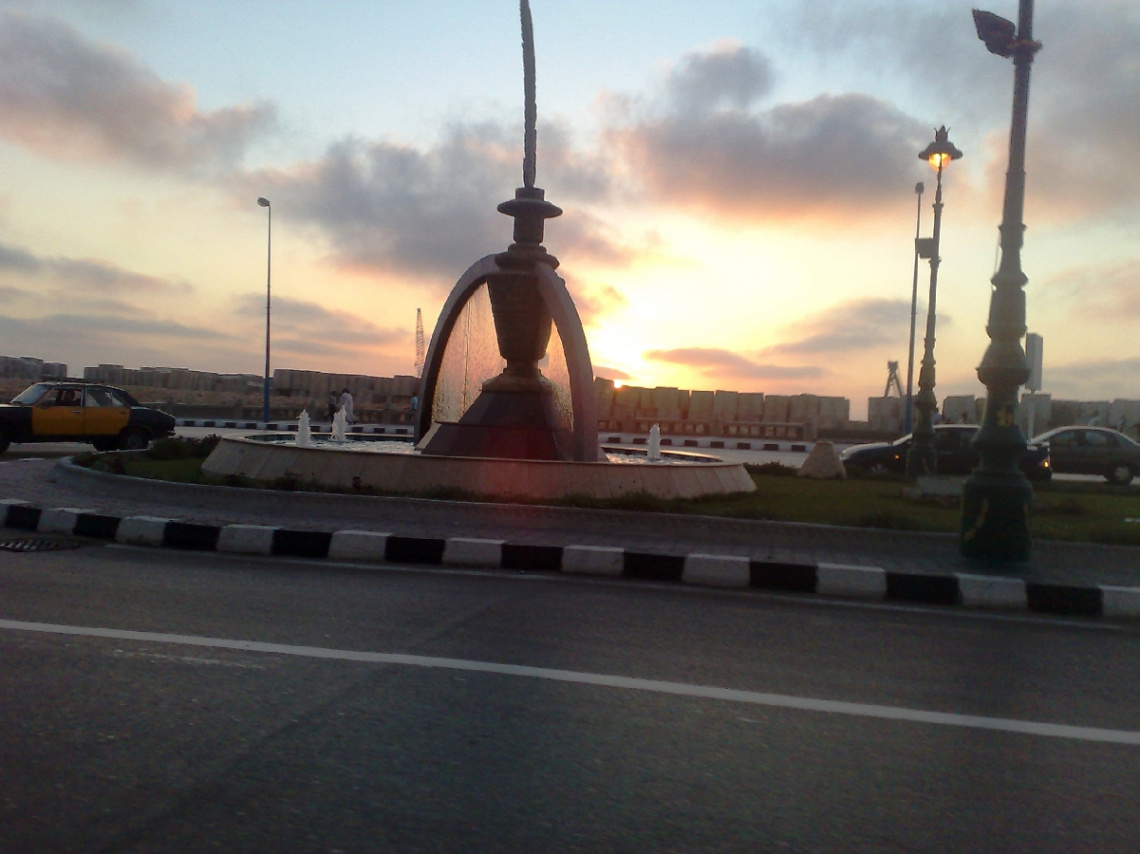 Egypt  - Alexandria - sunset