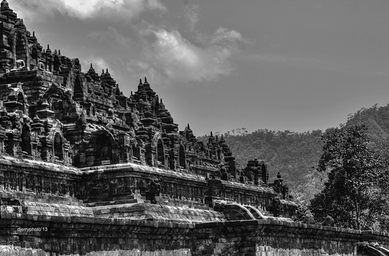 the other side of Borobudur Temple