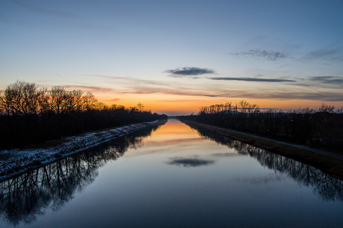 Winter Sunset Mittellandkanal