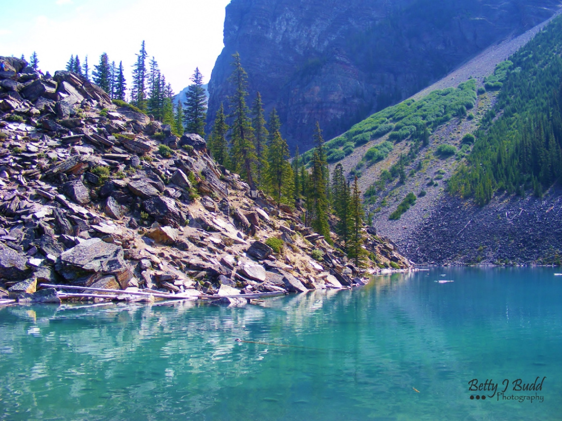 Beautiful teal blue water