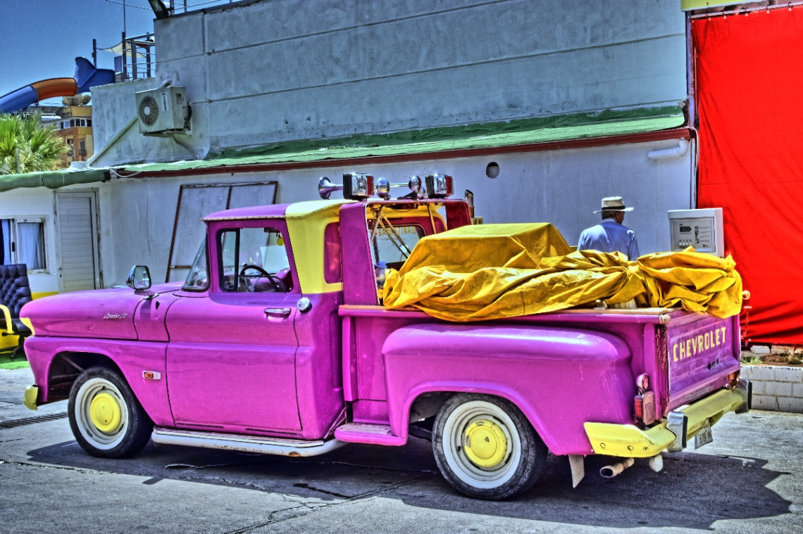 Old pink Chevrolet